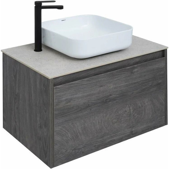 Тумба подвесная со столешницей Aquanet Nova Lite 75 см 242274 (1 ящик) дуб рошелье, Цвет фасада: дуб рошелье - 5 Тумба подвесная со столешницей Aquanet Nova Lite 75 см 242274 (1 ящик) дуб рошелье, Цвет фасада: дуб рошелье фото 5