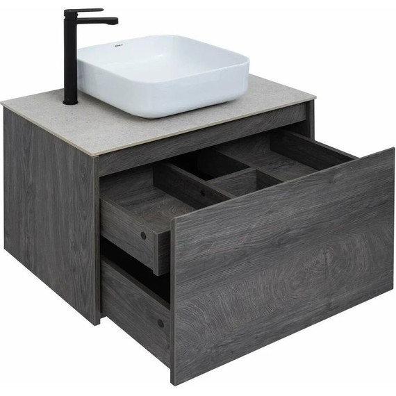 Тумба подвесная со столешницей Aquanet Nova Lite 75 см 242274 (1 ящик) дуб рошелье, Цвет фасада: дуб рошелье - 8 Тумба подвесная со столешницей Aquanet Nova Lite 75 см 242274 (1 ящик) дуб рошелье, Цвет фасада: дуб рошелье фото 8