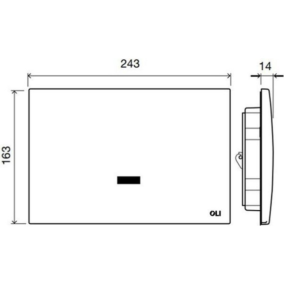 Кнопка смыва Oli Electra II (сенсорная) 079205, хром глянцевый фото 3