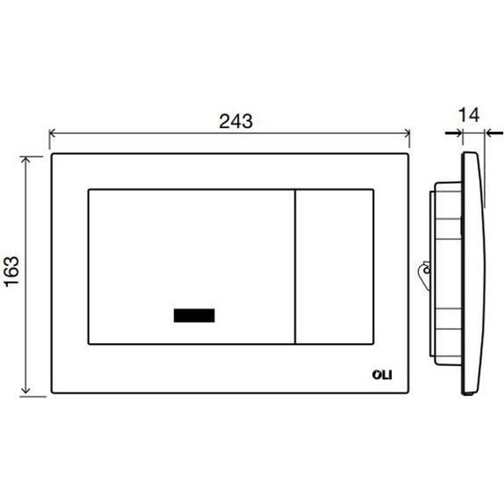 Кнопка смыва Oli Electra III (сенсорная) 079206, хром глянцевый фото 4