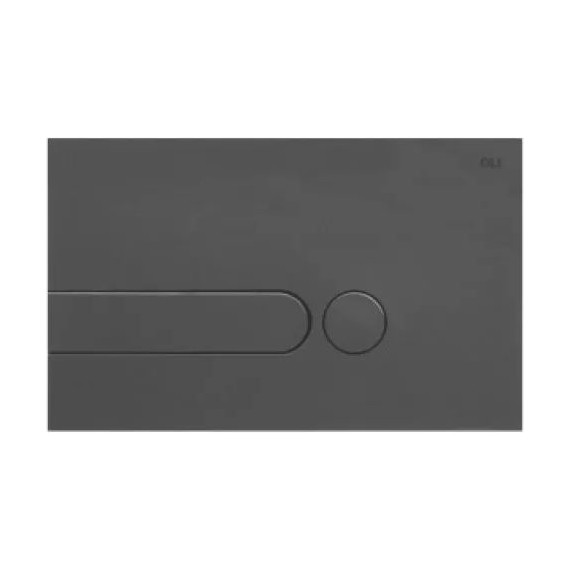 Кнопка смыва Oli I-Plate (механическая) 670005, черный матовый фото 