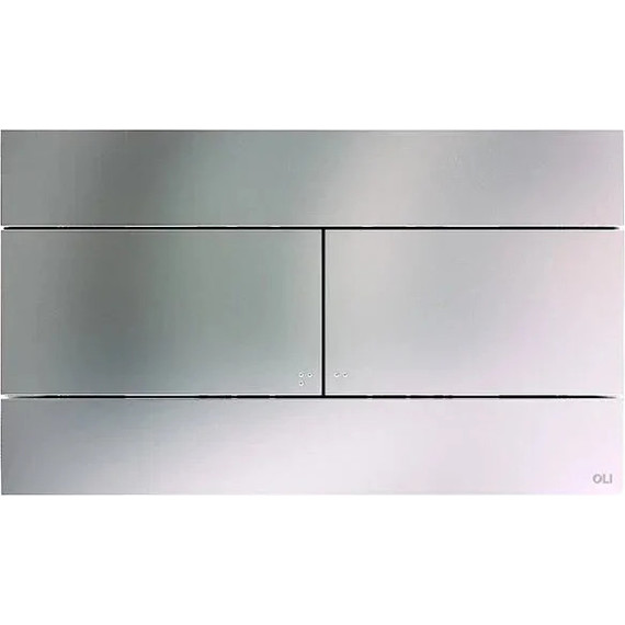 Кнопка смыва Oli Slim Inox (механическая) 057141, хром матовый фото 