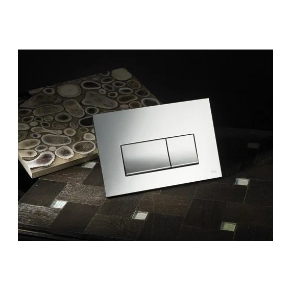 Кнопка смыва Oli Stream (механическая) 641506, хром матовый фото 2