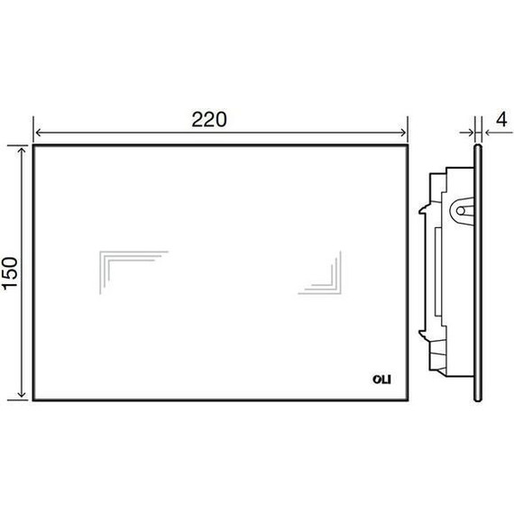 Кнопка смыва Oli Tribe (сенсорная) 879065, белый фото 2
