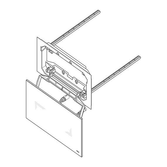 Кнопка смыва Oli Tribe (сенсорная) 879065, белый фото 3