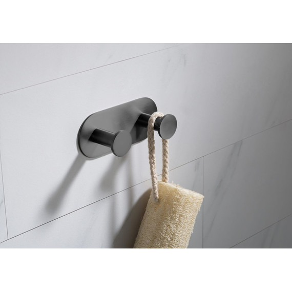 Двойной крючок Timo Saona 13014/18, цвет чёрное золото - 2 Двойной крючок Timo Saona 13014/18, цвет чёрное золото фото 2