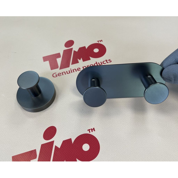 Двойной крючок Timo Saona 13014/18, цвет чёрное золото - 7 Двойной крючок Timo Saona 13014/18, цвет чёрное золото фото 7