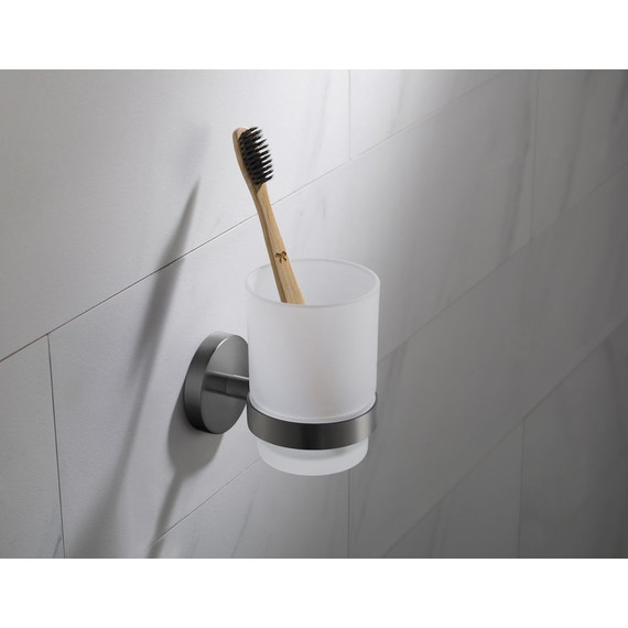 Стакан для зубных щеток Timo Saona 13031/18, цвет чёрное золото - 2 Стакан для зубных щеток Timo Saona 13031/18, цвет чёрное золото фото 2