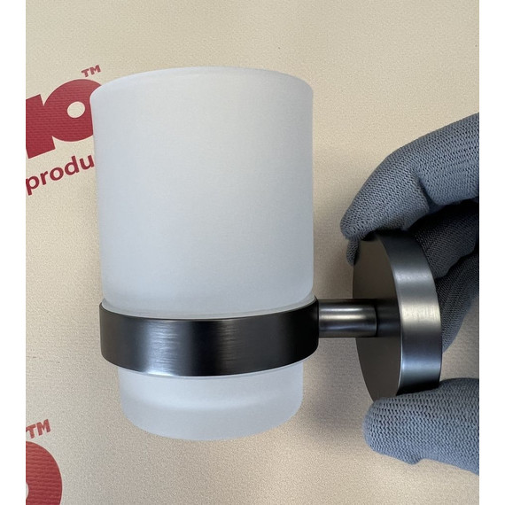 Стакан для зубных щеток Timo Saona 13031/18, цвет чёрное золото - 4 Стакан для зубных щеток Timo Saona 13031/18, цвет чёрное золото фото 4