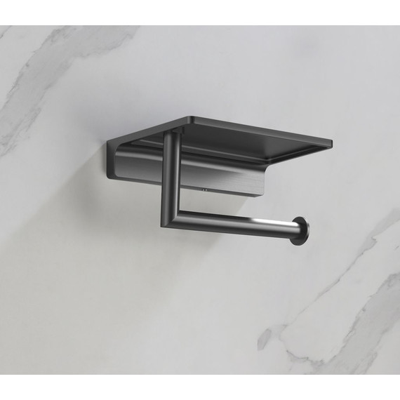 Держатель для туалетной бумаги Timo Selene 13043/18, чёрное золото фото 4