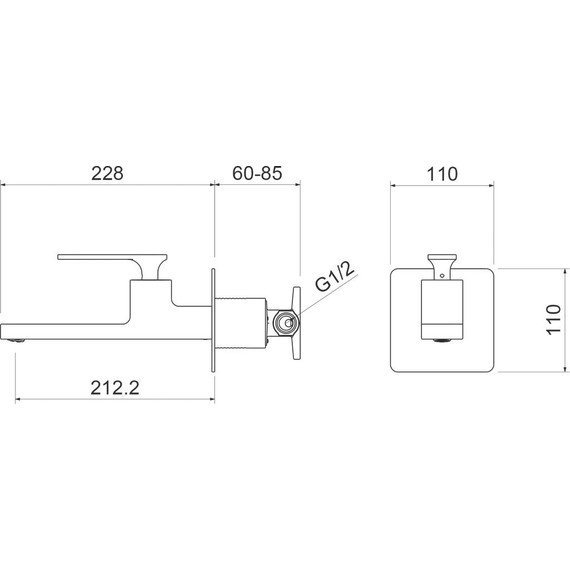 Смеситель для раковины настенный Timo Torne 4372/00SM фото 3