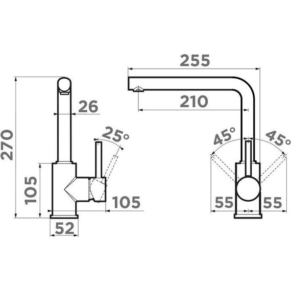 Смеситель для кухни Omoikiri Nakagawa GB 4994363, графит фото 2