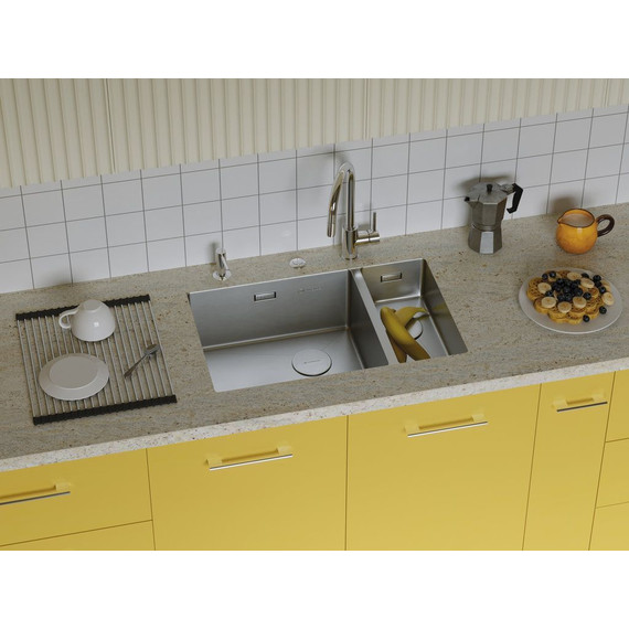 Мойка кухонная Omoikiri Taki 69-2-U/IF SIDE IN-L (4997049) 1,2 мм, нержавеющая сталь, Цвет производителя: нержавеющая сталь фото 3