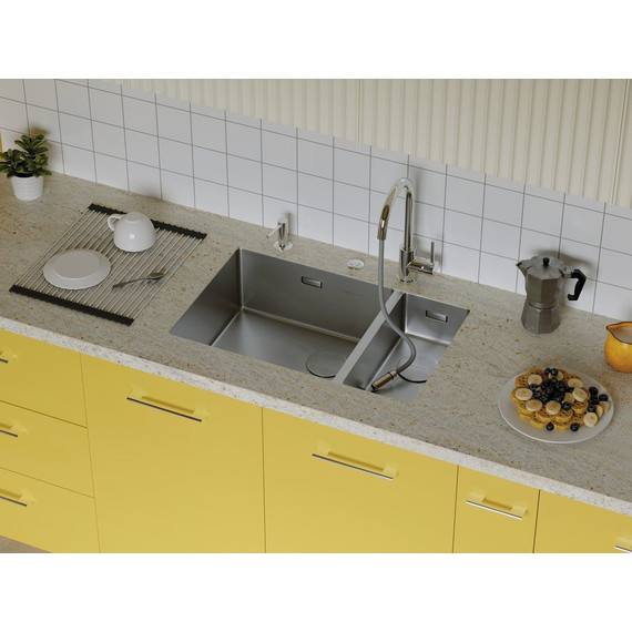 Мойка кухонная Omoikiri Taki 69-2-U/IF SIDE IN-L (4997049) 1,2 мм, нержавеющая сталь, Цвет производителя: нержавеющая сталь фото 4