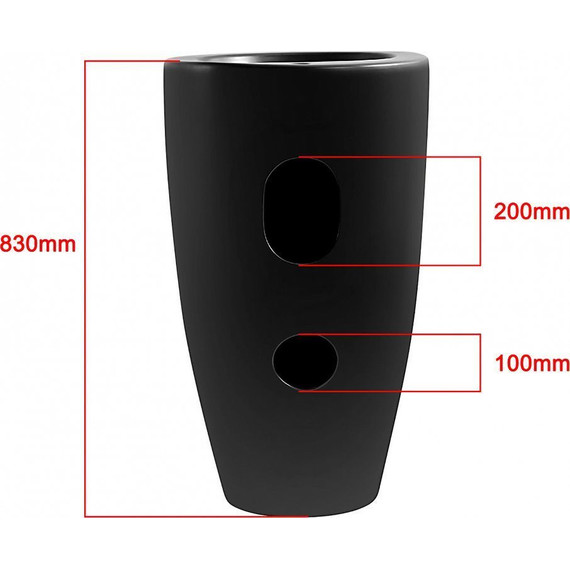 Раковина напольная Azario Comella 50 см AZ-311MB, черный матовый - 3 Раковина напольная Azario Comella 50 см AZ-311MB, черный матовый фото 3