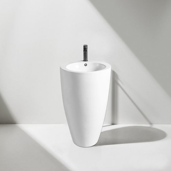 Раковина напольная Azario Comella 50 см AZ-311 - 4 Раковина напольная Azario Comella 50 см AZ-311 фото 4