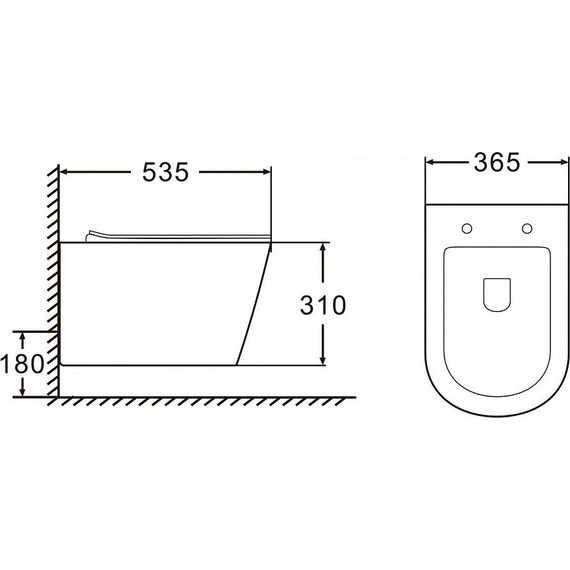 Унитаз подвесной безободковый Azario Fonti AZ-402W с крышкой микролифт - 3 Унитаз подвесной безободковый Azario Fonti AZ-402W с крышкой микролифт фото 3