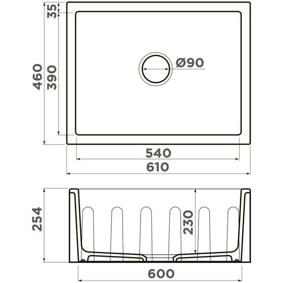 Кухонная мойка Omoikiri Mikura 61 WH 4997068, белый, Цвет производителя: белый - 4 Кухонная мойка Omoikiri Mikura 61 WH 4997068, белый, Цвет производителя: белый фото 4