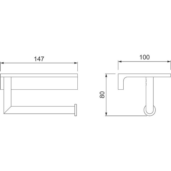 Держатель для туалетной бумаги Timo Selene 13043/18, чёрное золото фото 5