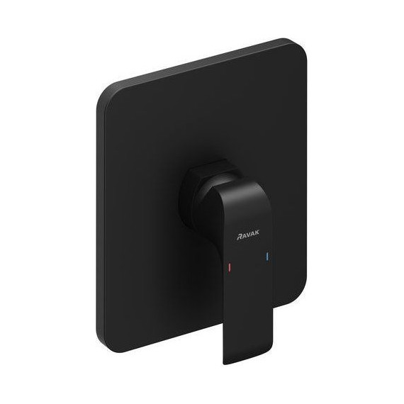 Смеситель для душа Ravak Flat - FL 066.20 X070180+X070139, чёрный матовый - 2 Смеситель для душа Ravak Flat - FL 066.20 X070180+X070139, чёрный матовый фото 2