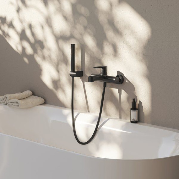 Смеситель для ванны Ravak Puri X070185, чёрный матовый фото 5