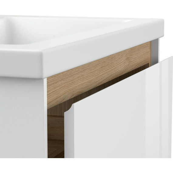 Тумба подвесная с раковиной Cersanit Louna 80 см 64071 - 5 Тумба подвесная с раковиной Cersanit Louna 80 см 64071 фото 5