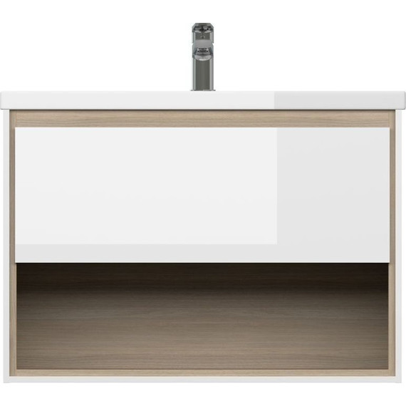 Тумба подвесная с раковиной Cersanit Louna 80 см 64071 - 6 Тумба подвесная с раковиной Cersanit Louna 80 см 64071 фото 6