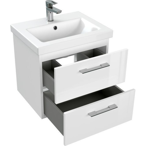 Тумба подвесная с раковиной Cersanit Lara 50 см 64131 фото 7