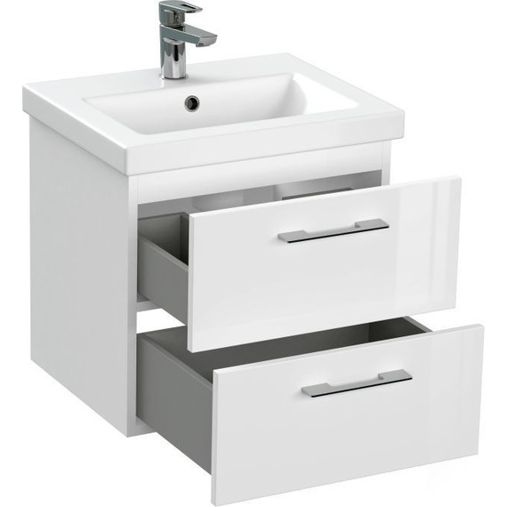 Тумба подвесная с раковиной Cersanit Lara 50 см 64131 фото 9