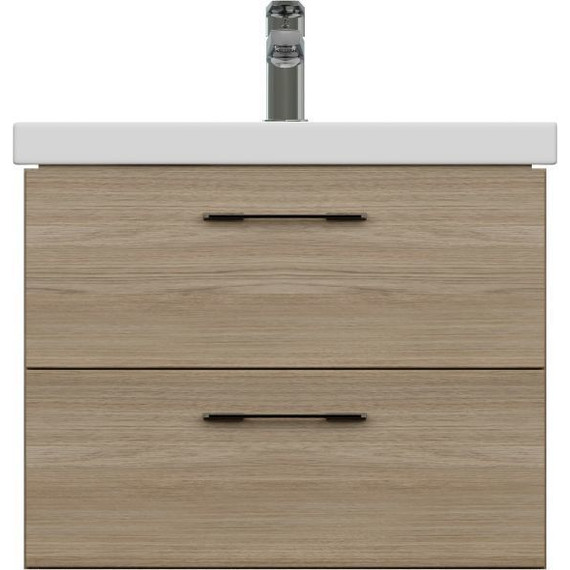 Тумба подвесная с раковиной Cersanit Lara 60 см 64134, орех - 6 Тумба подвесная с раковиной Cersanit Lara 60 см 64134, орех фото 6