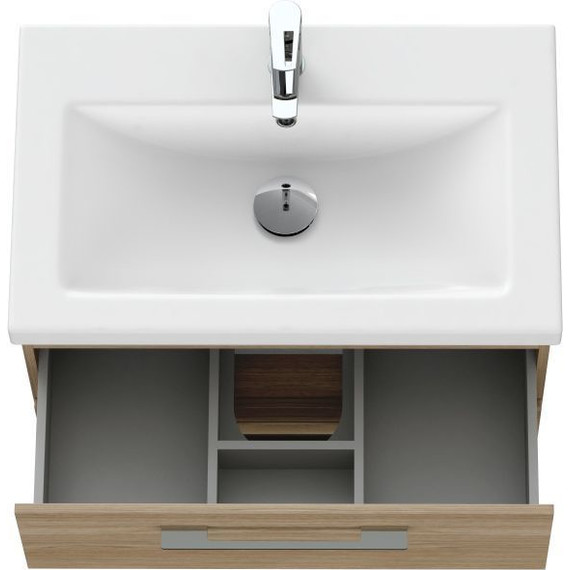 Тумба подвесная с раковиной Cersanit Lara 70 см 64136, орех - 11 Тумба подвесная с раковиной Cersanit Lara 70 см 64136, орех фото 11