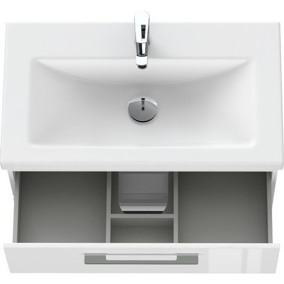 Тумба подвесная с раковиной Cersanit Lara 80 см 64137, 2 ящика, белый - 11 Тумба подвесная с раковиной Cersanit Lara 80 см 64137, 2 ящика, белый фото 11