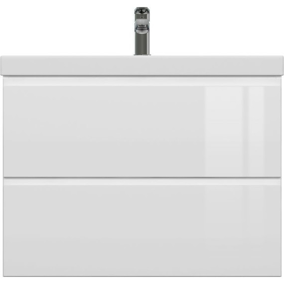 Тумба подвесная с раковиной Cersanit Moduo 80 см 64141, белый - 5 Тумба подвесная с раковиной Cersanit Moduo 80 см 64141, белый фото 5