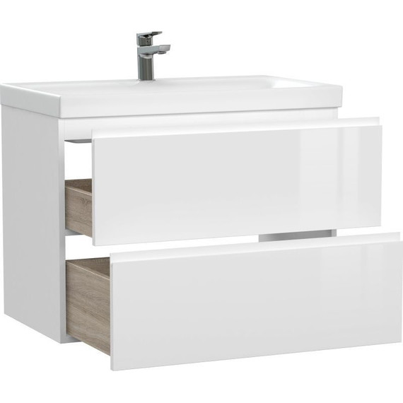 Тумба подвесная с раковиной Cersanit Moduo 80 см 64141, белый - 8 Тумба подвесная с раковиной Cersanit Moduo 80 см 64141, белый фото 8