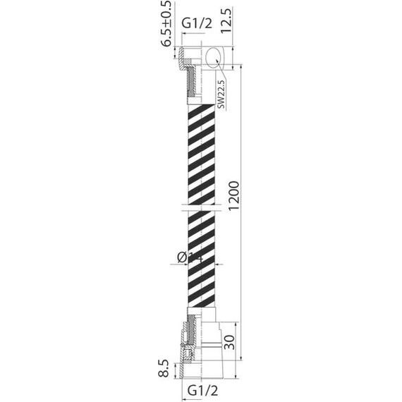Душевой шланг Iddis Optima Home 1200 мм A50611 1.2 фото 5