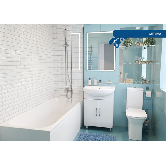 Тумба напольная с раковиной Mirsant Оптима 60 см, белый фото 6