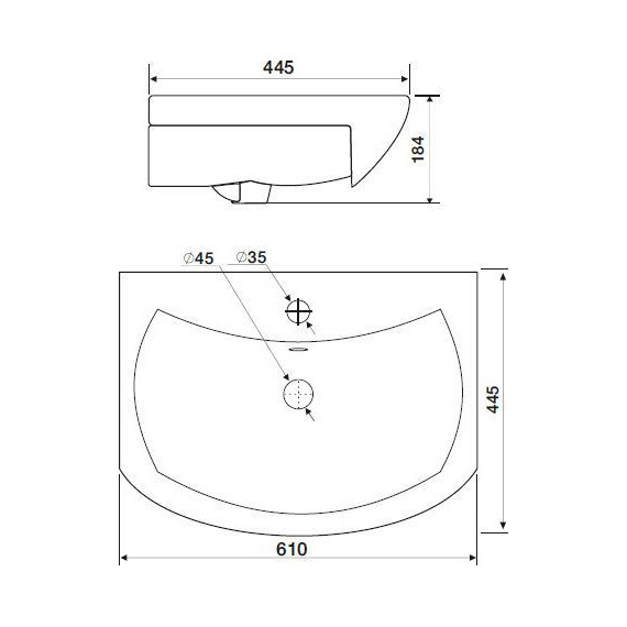 Тумба напольная с раковиной Mirsant Оптима 60 см, белый фото 9