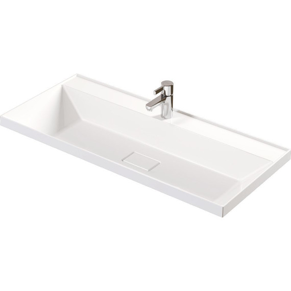 Тумба подвесная с раковиной Mirsant Scandy 100 см, белый фото 2