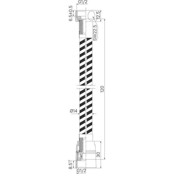 Душевой шланг Iddis Optima Home 1200 мм OPH12WLi19, белый матовый фото 6