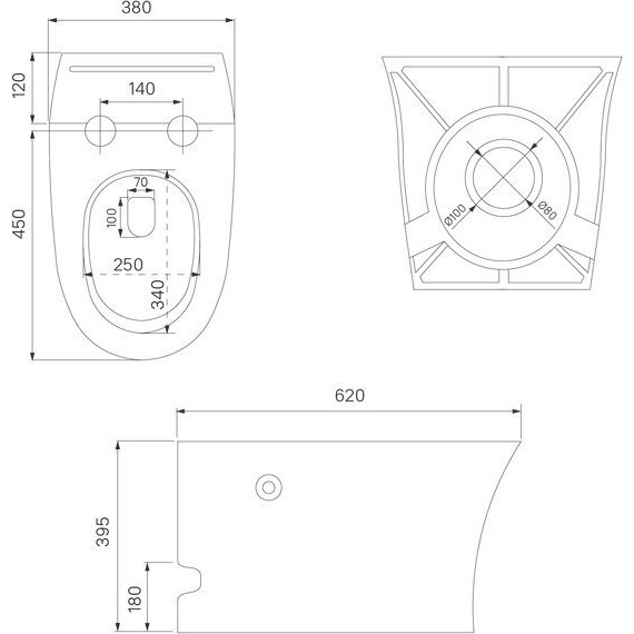 Унитаз приставной безободковый импульсный Iddis Pulse PULIDSEi26 с крышкой микролифт фото 6