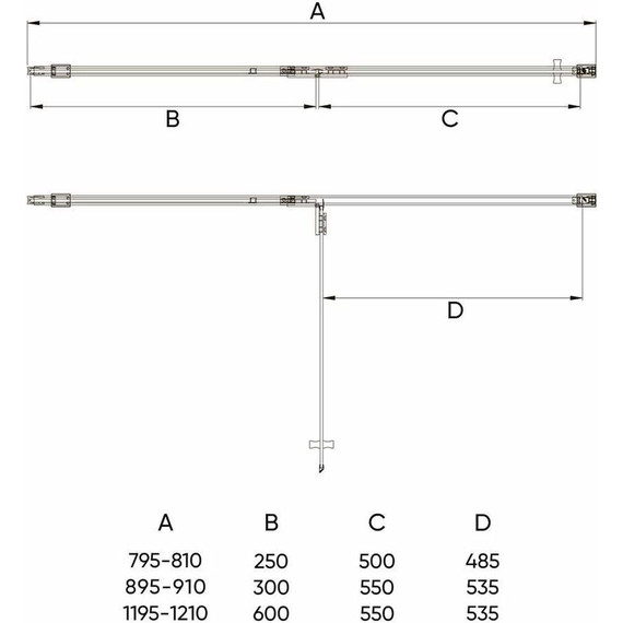 Душевая дверь Veconi Vianno 90 см VN73B-90-01-C4, чёрный/прозрачное - 4 Душевая дверь Veconi Vianno 90 см VN73B-90-01-C4, чёрный/прозрачное фото 4