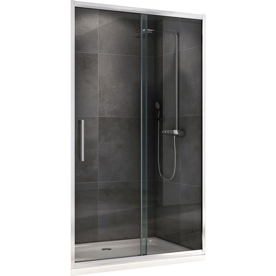 Душевая дверь Abber Schwarzer Diamant 170 см AG30170H, хром/прозрачное фото 3