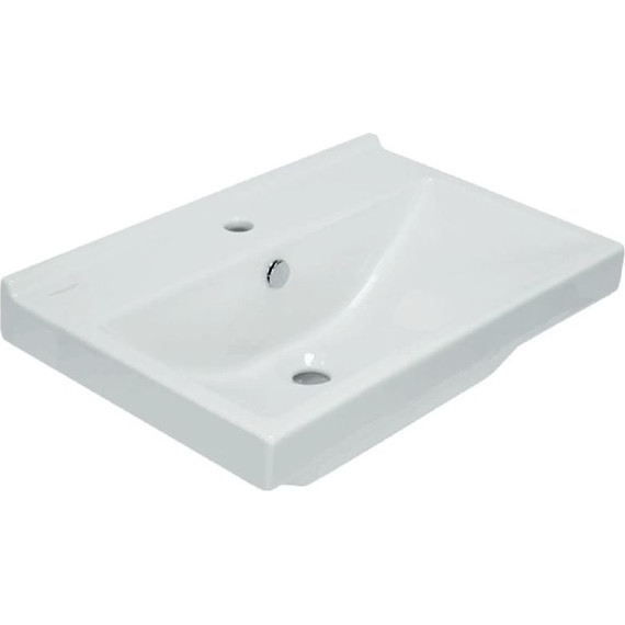 Тумба напольная с раковиной Mirsant Soho Quadro Light 60 см, белый - 2 Тумба напольная с раковиной Mirsant Soho Quadro Light 60 см, белый фото 2