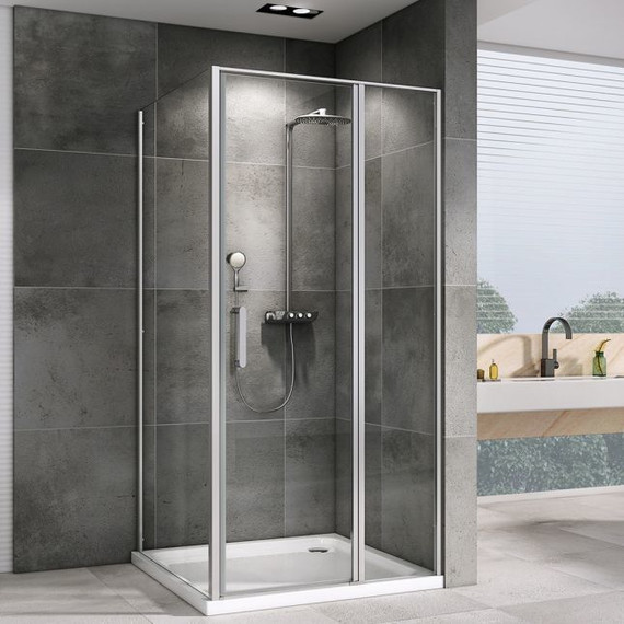 Душевое ограждение Abber Sonnenstrand 120х80 см AG04120S-S80, хром/прозрачное фото 