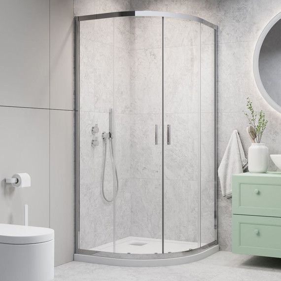Душевое ограждение Radaway Alienta A 90x90 см, хром/прозрачное фото 