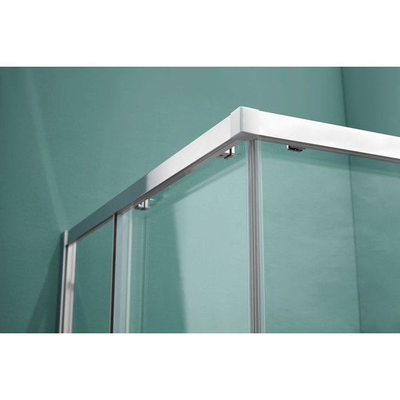 Душевое ограждение Aquatek 80x80 см AQNAA1142-80, хром/прозрачное фото 3