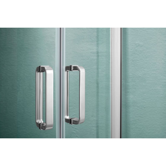 Душевое ограждение Aquatek 80x80 см AQNAA1142-80, хром/прозрачное фото 4