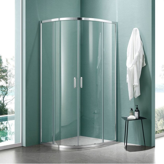 Душевое ограждение Aquatek 100x100 см AQ ARI RO10020CH, хром/прозрачное фото 