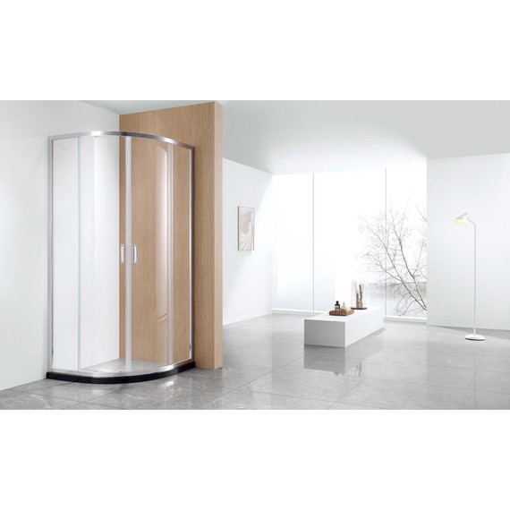 Душевое ограждение Aquatek 100x100 см AQ ARI RO10020CH, хром/прозрачное фото 3