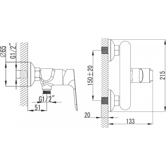 Смеситель для душа Azario Avilla AZ-SU33394C фото 2